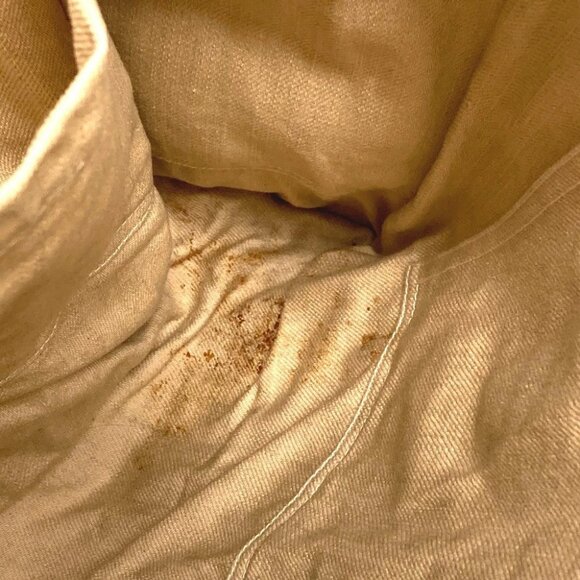 HERMES Kabas Calicut Tote Bag Shoulder Bag Leather/Canvas Beige/Brown - Picture 6 of 16